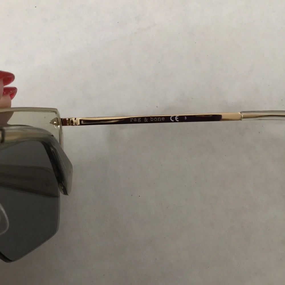 Rag & Bone Cat Eye Sunglasses Clear/Gold 51mm NWT